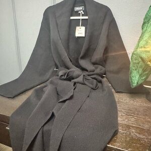 SER.O.YA Black Knit Duster